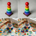 Rainbow Stacking Tower | Educational Toy & Toddler Learning Gift