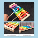 Funny Kids Montessori Wooden Toys Macaron Blocks Learning Toy Baby Music Rattles Graphic Colorful Wooden Blocks Educational Toys